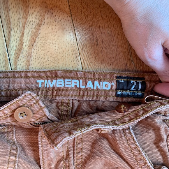 Timberland toddler cropped pants in rust colour - Picture 3 of 5